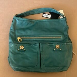 Marc Jacobs Teal Italian Leather Tote